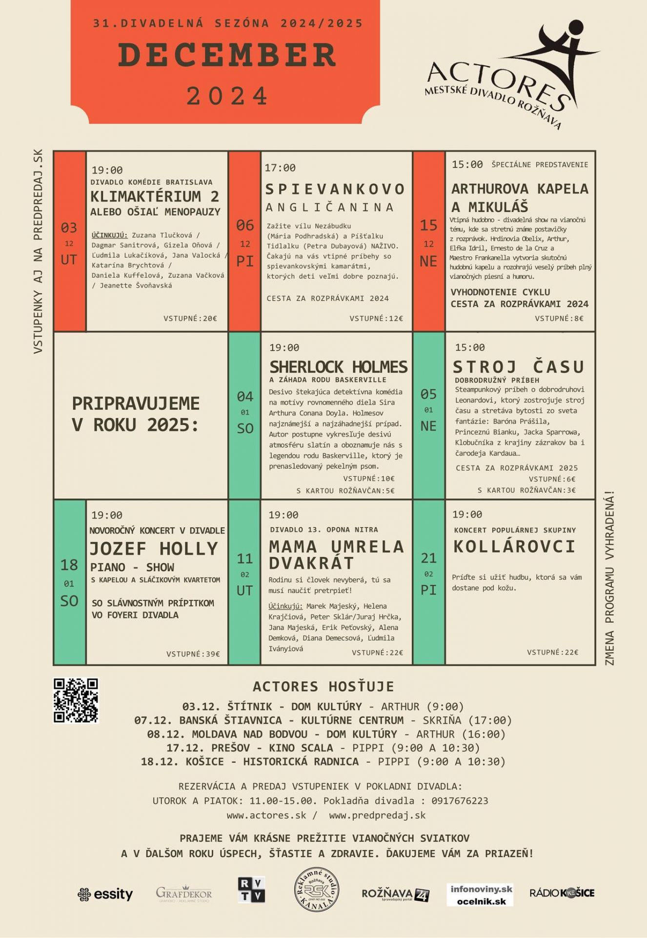 program divadla na december