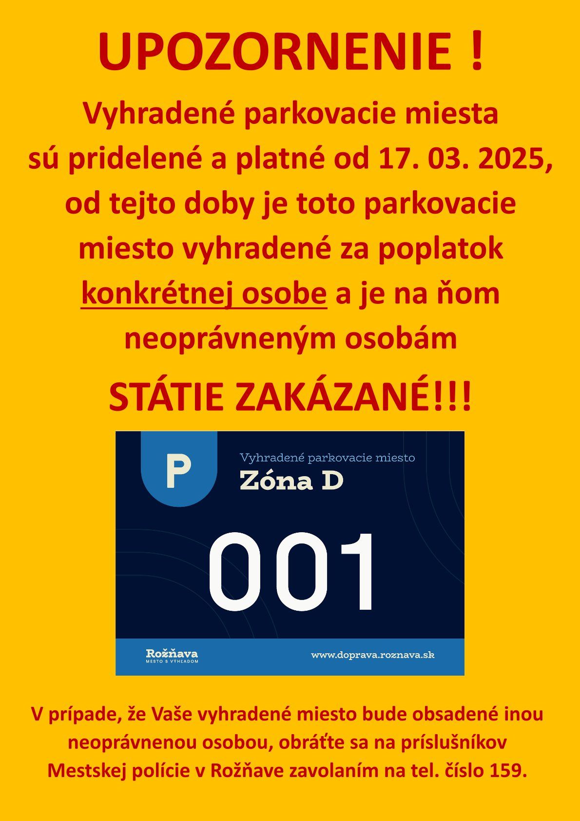 Vyhradené parkovacie miesta obrazok