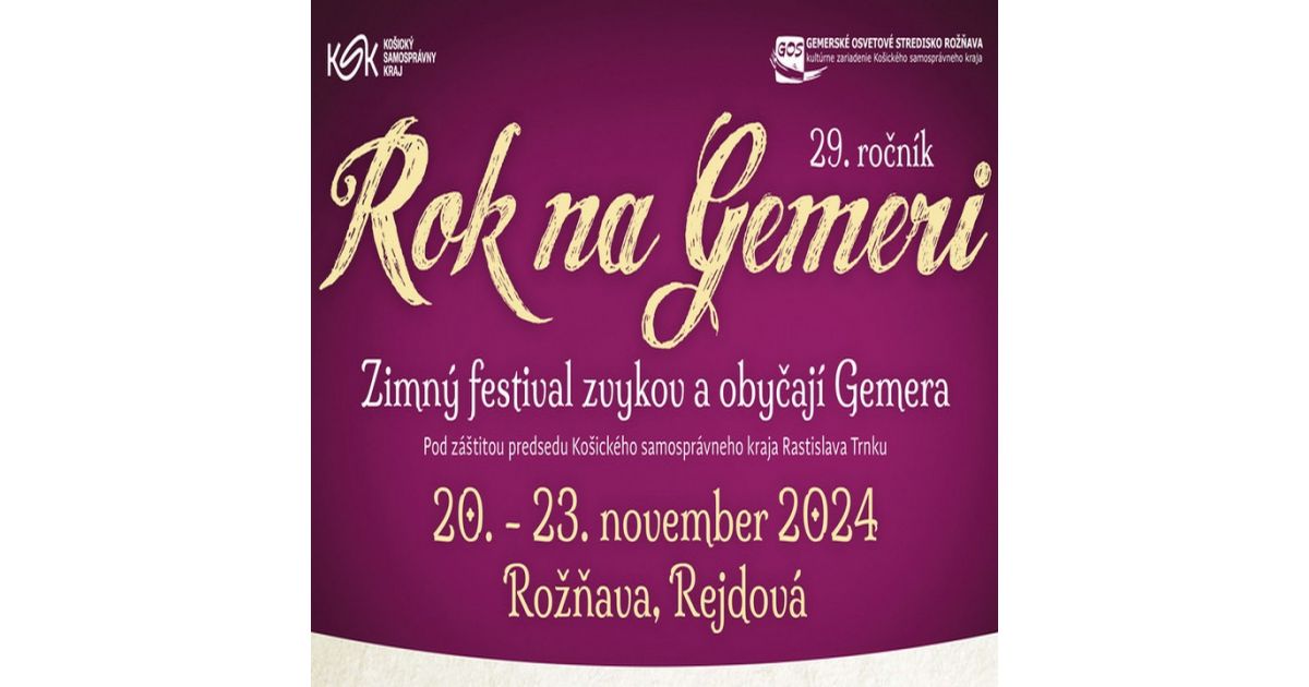 Rok na Gemeri - Zimný festival zvykov a obyčají Gemera