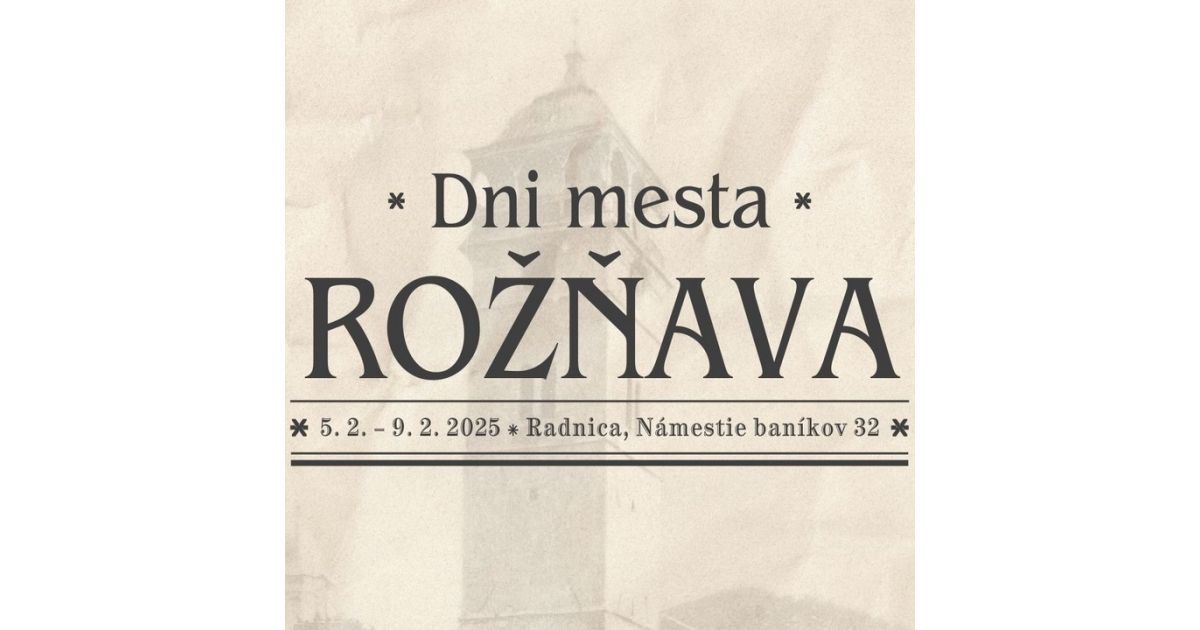 Dni mesta Rožňava 2025