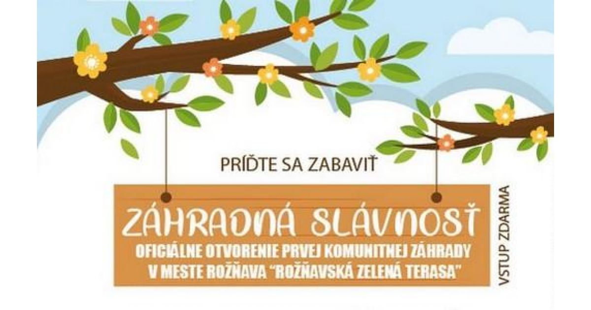 Oficiálne otvorenie prvej komunitnej záhrady v meste Rožňava