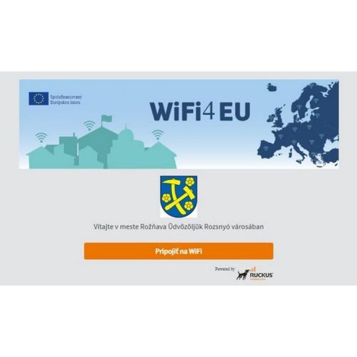WiFi4EU - bezplatná WIFI sieť v meste Rožňava